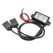 12V için 5V 3A 15W DC DC USB Converter Su Geçirmez Araba Uyumlu Konverter Dönüştürücü - 1