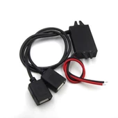 12V için 5V 3A 15W DC DC USB Converter Su Geçirmez Araba Uyumlu Konverter Dönüştürücü - 3