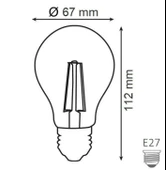 HOROZ 12W RUSTİK LED AMPUL E-27 6400K BEYAZ - 2
