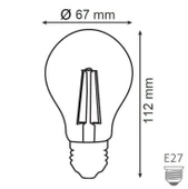 HOROZ 12W RUSTİK LED AMPUL E-27 2700K GÜNIŞIĞI - 2