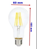 HOROZ 8W RUSTİK LED AMPUL E-27 2700K GÜNIŞIĞI - 2