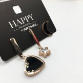 Rose Kalp ve Ay 3lü Çelik Küpe Seti - 2