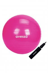 Avessa Pilates Topu 55 cm Pembe Pompalı - 1