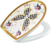 Geseus Home Kelebek Mermer Desen Klozet Kapağı - 1