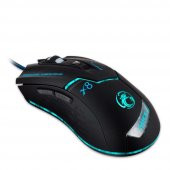 iMice X8 Işıklı 2400 DPI Profesyonel Kablolu Oyuncu Mouse - 1