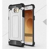 Samsung Galaxy C7 Pro Sert Zırh Çift Katmanlı Kılıf-Tank Korumalı - 12