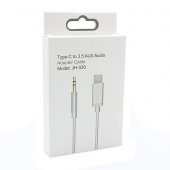 Type-C Aux Kablosu 3.5 mm Jak Siyah Kablo Altın Uçlu - 2