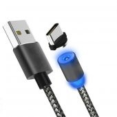 Type-C Usb Girişli Manyetik Mıknatıslı Şarj Kablosu - MAN254 - 1