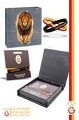 Galatasaray Orijinal Lisanslı 3'lü Silikon Bileklik Aslan Baskılı Hediyelik Ahşap Kutulu thumbnail 1