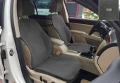 Audi Q7 Yeni Nesil Koltuk Koruyucu 2006-2010 Ön 2 Li Kılıf Minder Füme - 1