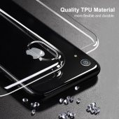 Apple iPhone XS 360 Derece Şeffaf Silikon Kılıf Komple Koruma - 8