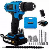 Deko 24 V 5 Ah Lithium (Çift Akülü) Şarjlı Vidalama Matkap ++ Set - 1