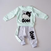 Kız Bebek Sevimli İnek, Cow Baskılı 2li Takım 6451 - 6