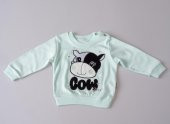 Kız Bebek Sevimli İnek, Cow Baskılı 2li Takım 6451 - 8