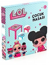 LoL Çocuk Masa Sandalye Takımı Kırmızı H40 1-3 Yaş İçin thumbnail 5