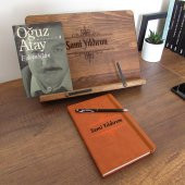 Kişiye Özel Kitap Standı-Ajanda-Kalem Seti - 1