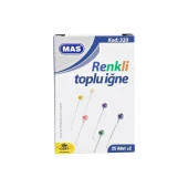 Mas Toplu İğne Renkli Başlı 32 MM 320 - 1