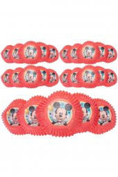 Mickeyy Mouse Cup Cake Muffin Kek Kalıbı 24 Ad - 1