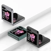 Samsung Galaxy Z Flip 6 Kılıf Sert Renkli Kıpta Kapak - 7