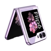 Samsung Galaxy Z Flip 6 Kılıf Full Camlı Şeffaf Kapak - 6