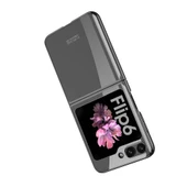 Samsung Galaxy Z Flip 6 Kılıf Full Camlı Şeffaf Kapak - 4