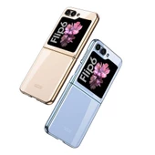 Samsung Galaxy Z Flip 6 Kılıf Full Camlı Şeffaf Kapak - 3