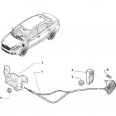 Fiat Fiorino Ön Motor Kaput Acma Kolu (735516979) - 3