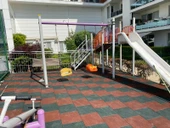 Karo Kauçuk 40x40 6 Adet 1m2 Spor salonu fitness pilates salonu oyun parkı  zemin Siyah renk kauçuk - 6
