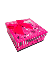 KUTU KARE PEMBE KALPLER 19CM X 19CM X 9,5CM - 1