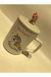 Unicorn Özel Kaşıklı Kupa Bardak - 1