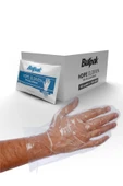 Burpak HDPE İş Temizlik Tek Kullanımlık Şeffaf Eldiven / Büyük Boy / 100 Adetlik 5 Paket - 4