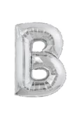 Folyo Balon Harf 75cm Gümüş - 4