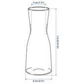 IKEA Tıdvatten Dekoratif 15 Cm Cam Vazo thumbnail 3