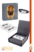 Galatasaray Orijinal Lisanslı Fashion Ayarlanabilir Bileklik Aslan Baskılı Hediyelik Ahşap Kutulu thumbnail 1
