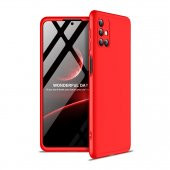 KNY Samsung Galaxy M31S Kılıf 3 Parça 360 Zore Ays Kapak Kırmızı - 1