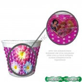 HSGL BİSİKLET ZİL AYNA PÜSKÜL HASIR ÖRGÜLÜ PLASTİK SEPET SETİ - 3