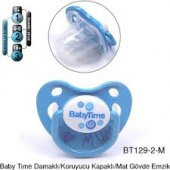 BABYTİME DAMAKLI MAT EMZİK BT129-2 MAVİ - 1