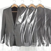 Gardırop İçi Askılık yuvalı 60x120cm Kuru temizleme - Dolap içi ŞEFFAF saklama NaYLoNu (10adet) thumbnail 2