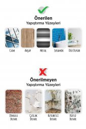 Dört Yapraklı Çiçek Metalik Duvar Stickerı thumbnail 3