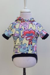 Pinkpati 400 Uzun Kol Desenli Kapşonlu Sweat - 1