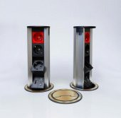Avf 6 Modül Gömme Silindir Priz Kutusu INOX - 1