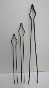 Demir Maşa - Mangal Soba Ateş Şömine Maşası 3lü Takım 40-50-60 Cm (3 Adet Maşa) - 1