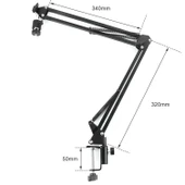 TriLine 48MP 4K 60F/S Endüstriyel Mikroskop Katlanabilir Tutucu 150X Zoom Lensli 56 Led Halka Işık thumbnail 7