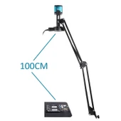 TriLine 48MP 4K 60F/S Endüstriyel Mikroskop Katlanabilir Tutucu 150X Zoom Lensli 56 Led Halka Işık - 6