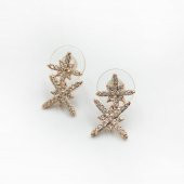 Rose Zirkon Taşlı Kuzey Yıldızı Küpe - 3