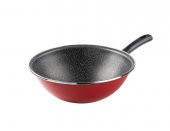 TANTİTONİ TRADITION KIRMIZI EMAYE WOK TAVA 28CM - 1