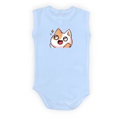 Gözleri Parlayan Kedi Baskılı Bebek Body Zıbın Çıtçıtlı Badi thumbnail 15