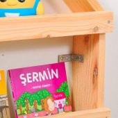 Çocuk Odası Eğitici Montessori Kitaplık Mobilya Raf Duvar Rafı 4 Lü - 5