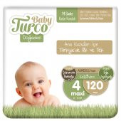 Baby Turco Doğadan 4 Numara Maxi 120 Adet - 1