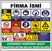 Şantiye İnşaat Alanı İnşaat Uyarı Levhası - 1